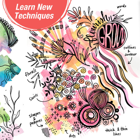 Faber-Castell Reverse Coloring & Doodling Book: Brights - Relaxing Adult Coloring Book for Anxiety, Reverse Coloring Book for Adults, Coloring Books for Adults Relaxation Faber-Castell