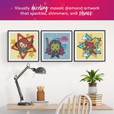 DIAMOND ART CLUB Marvel Black Widow Canvas Diamond Painting Kit, Superhero Diamond Canvas, Round 5D Diamond Art for Adults, 13" x 13" (32.8 x 32.8 cm) DIAMOND ART CLUB