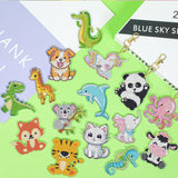 15 PCS Diamond Painting Keychains Animal Diamond Art Ornaments Double Side Diamonds Key Rings DIY 5D Art Pedants for Beginners Birthday Crafting Home Party Decor Augisteen