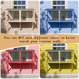 MAGIC UNION Cat Catio, Cat Window Perch for Indoor Cats - Expandable Wooden Windows Box Enclosure, Waterproof Cats Windows Hammock for Enjoying The Outdoor Sights (Original Wood, 82.6" L) MAGIC UNION