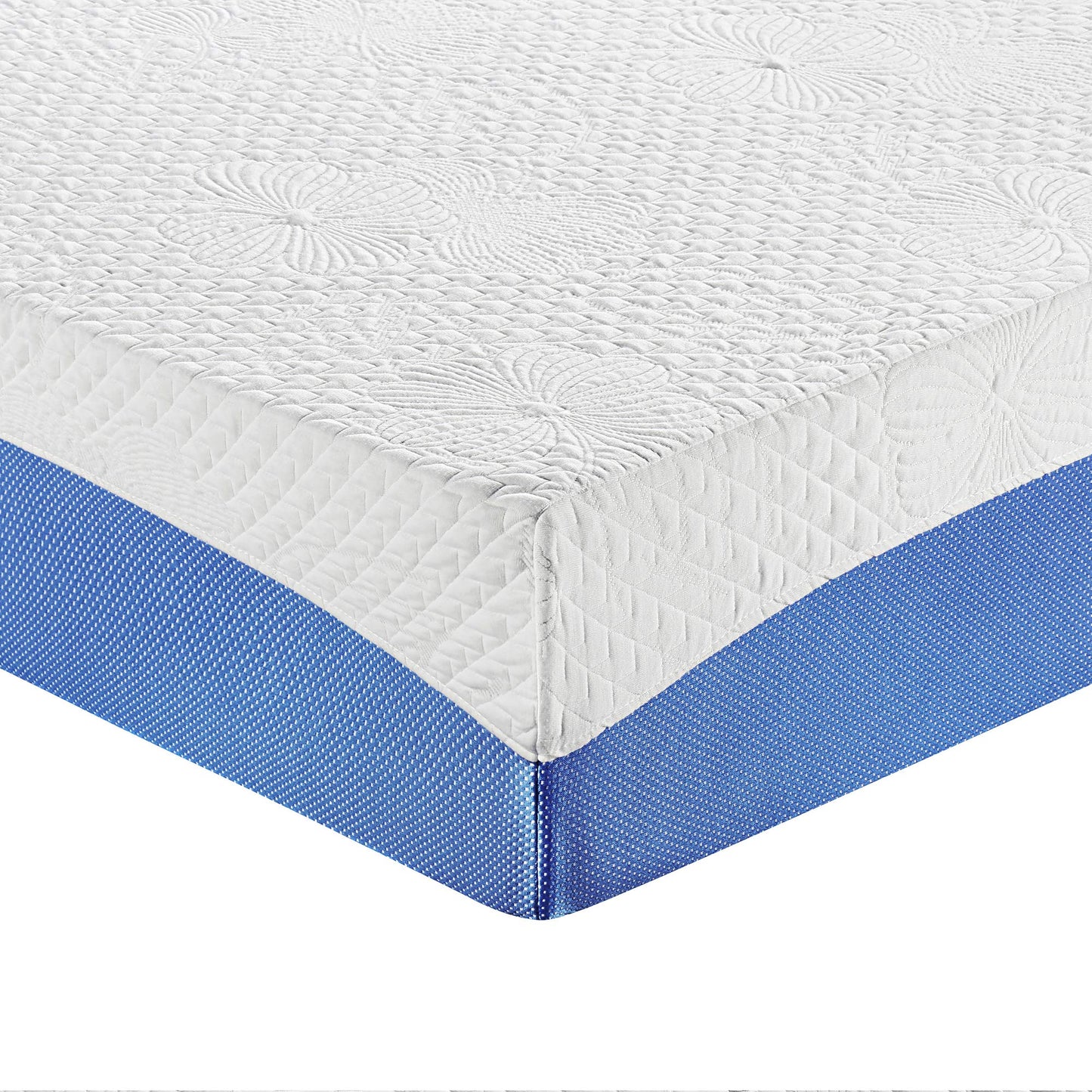 PrimaSleep Cal King Mattress, 10 Inch Gel Memory Foam Mattress, Gel Infused for Comfort and Pressure Relief, CertiPUR-US Certified, Bed-in-a-Box, Medium Firm, Blue, Cal King Size