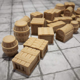 Extruded Gaming Pine Crates Barrels and Chests Extruded Gaming