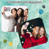 Honoson 9 Pieces Cell Phone Grip Holder Collapsible Phone Holder Colorful Self-Adhesive Finger Ring Sublimation Phone Holders for Smartphone and Tablets (Marble) Honoson