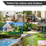 PrimeZone 27 PCS Plastic Interlocking Patio Deck Tiles - 12" x 12" Waterproof Indoor Outdoor Flooring, Patio Floor Decking for Balcony, Backyard, Garden & Poolside, All Weather Use, Dark Grey PrimeZone