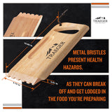 Traeger Grills BAC454 Wooden Grill Scraper – Solid Hardwood Grill Grate Cleaner, Compatible with Pro Series, Ironwood, and Timberline Grills, Safe Bristle-Free Grill Cleaning Accessory Traeger