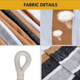 ROOITY Double Hammock Brazilian Hammocks with Portable Carrying Bag,Soft Woven Fabric, Up to 450 Lbs Hanging for Patio,Trees,Garden,Backyard,Porch,Outdoor and Indoor XXX-Large Brown&Grey Stripe ROOITY