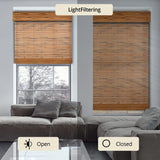 CHICOLOGY Bamboo Blinds, Bamboo Shades, Custom Bamboo Shade, Cordless Bamboo Shades, Window Shade Roman, Patio Blinds and Shades, Porch Shades Outdoor Roll Up, Salem, 31" W X 64" H CHICOLOGY