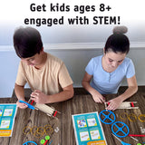 Rubber Band Car Kit – 10 Pack STEM Kits for Kids Ages 8-14, DIY Wooden Car Building Set for Classroom Projects, Science Experiments & Educational Crafts STEM Inventions