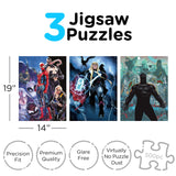 AQUARIUS - Marvel 500 Piece Jigsaw Puzzles | Set of 3 Puzzles AQUARIUS