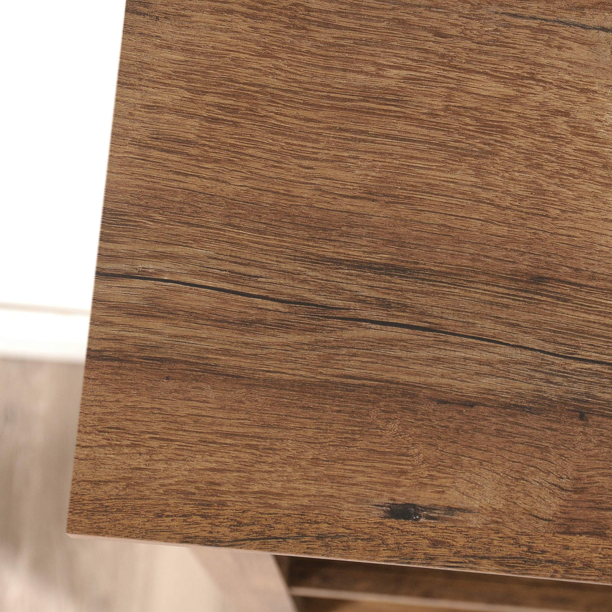 Sauder Select Book Shelf, Bookshelf with Storage, Library Bookcase with Doors and Adjustable Shelves, in Vintage Oak Sauder