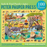 Safari Seek & Find 100-Piece Jigsaw Puzzle PETER PAUPER PRESS