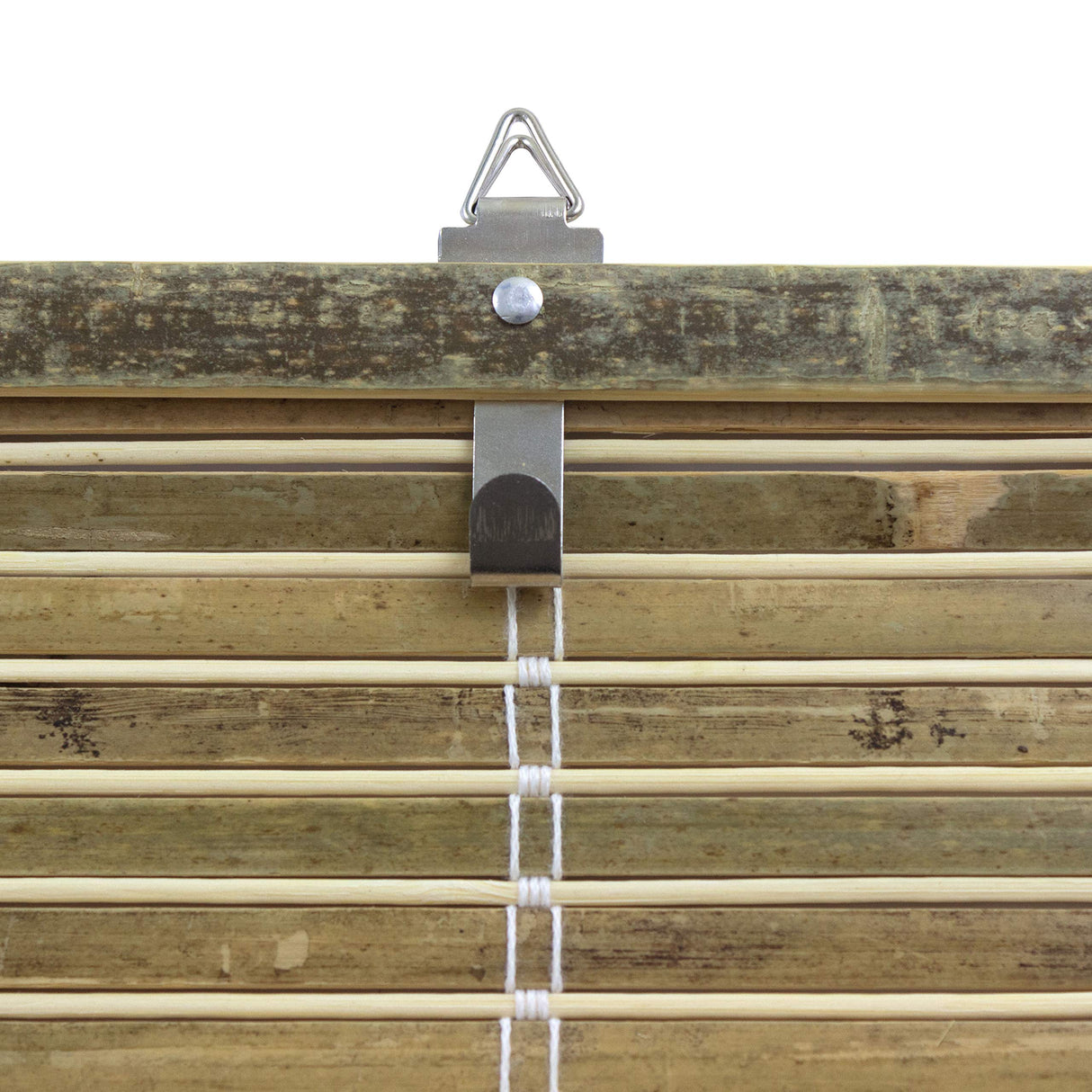 Red Lantern Burnt Bamboo Cordless Window Shade - Natural 36" W Red Lantern