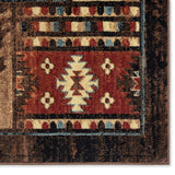 Home Dynamix Buffalo Bear Rustic Area Rug, Brown/Red, 7'10"x10'5", Rectangular Home Dynamix