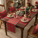 Softalker Christmas Checkered Tartan Table Runner - Red Buffalo Plaid Xmas Stain Resistant Washable Table Decoration for Dining/Parties/Holiday Decor, 13 x 70 Inch Softalker