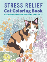 Stress Relief Cat Coloring Book: Calming and Adorable Designs for Adults WoodArtSupply