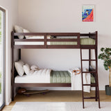 Storkcraft Caribou Bunk Bed Twin Over Twin Bunk Bed (Espresso) - GREENGUARD Gold Certified, Twin Bunk Beds for Kids, Converts to 2 Individual Twin Beds, Bunk Beds for Kids Storkcraft