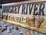 Personalized Bar Sign Custom Carved Wood Sign Personalized Wood Sign Groomsmen Gift Cabin Sign Man Cave Sign Pub Rustic Home Decor Housewarming Gift Wine Cellar Beer Basement Bar Decor 3D Woodworker