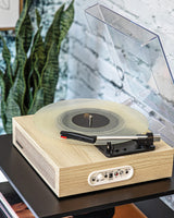 Crosley CR6042A-NA Scout 3-Speed Bluetooth Turntable with Built-in Speakers, Natural Crosley