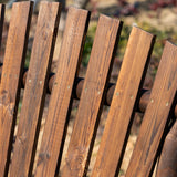 Outsunny Outdoor Wooden Rocking Chair, Double-Person Adirondack Rocking Patio Chair with Rustic High Back, Slatted Seat and Backrest for Indoor, Backyard, Garden, Carbonized Outsunny