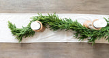 Vita Domi 72" Real Touch Norfolk Pine Garland, 6ft Christmas Garland for Mantle, Faux Cedar Garland Realistic, Garlands for Decoration Christmas, Christmas Greenery Garland, Staircase Garland Vita Domi