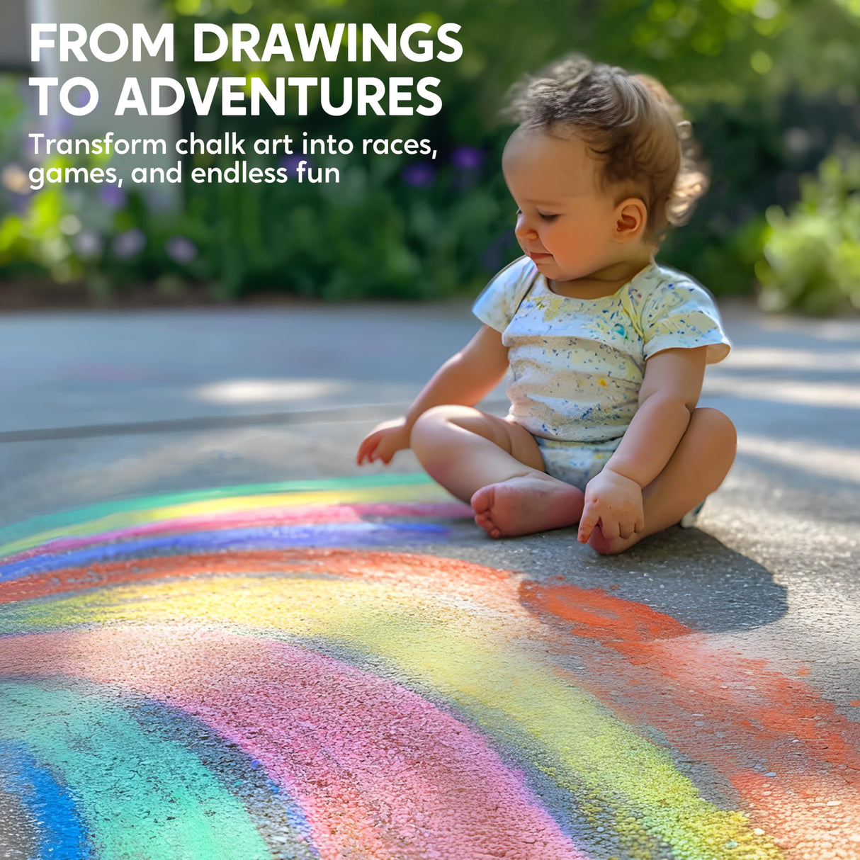 JOYIN 6 PCS Jumbo Sidewalk Chalk with 6 Colors, Washable Sidewalk Chalk for Kids, Non-Toxic Art Supplies, Outdoor Games, Playground Accessories JOYIN