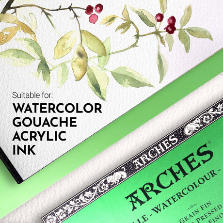 Arches Watercolor Paper Block, Cold Press, 7" x 10", 140 pound Arches