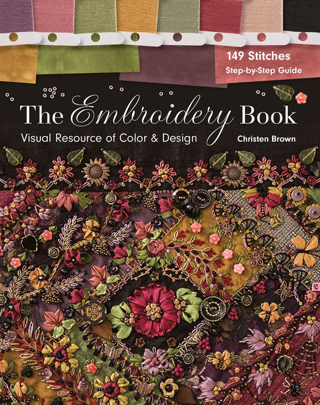 The Embroidery Book: Visual Resource of Color & Design WoodArtSupply