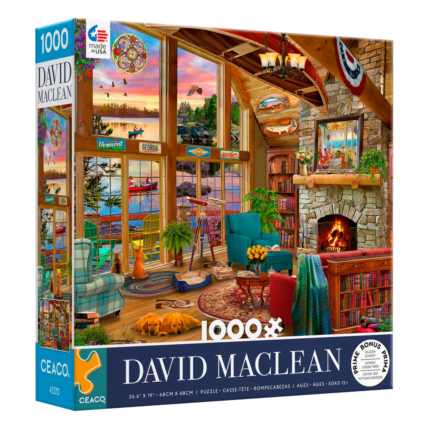 Ceaco - David Maclean - Sunset Lodge - 1000 Piece Jigsaw Puzzle