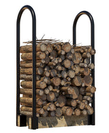 Fire Beauty Firewood Log Rack Adjustable Bracket Kit, Fireplace Wood Storage Holder,Black Powder,Coated Steel, Outdoor and Indoor Fire Beauty