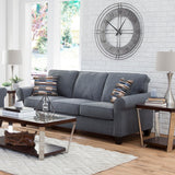 American Furniture Classics Eureka Rolled Arm Sofa with Two Pillows American Furniture Classics