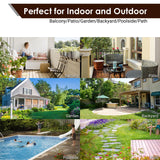 PrimeZone 162 PCS Plastic Interlocking Patio Deck Tiles - 12" x 12" Waterproof Indoor Outdoor Flooring, Patio Floor Decking for Balcony, Backyard, Garden & Poolside, All Weather Use, Dark Brown PrimeZone