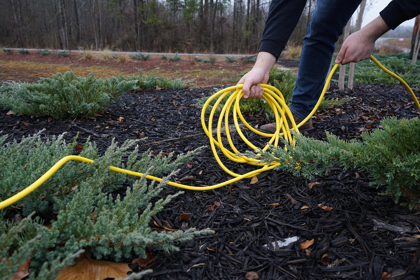 Southwire Outdoor Extension Cord, 50 Ft, 12 gauge 3 prong, Heavy Duty, SJTW Cord, Yellow, 2588 - WoodArtSupply