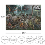 AQUARIUS Jurassic World Size Chart 3000pc Puzzle (3000 Piece Jigsaw Puzzle) - Glare Free - Precision Fit - Officially Licensed Jurassic World Merchandise & Collectibles - 42x35 Inches AQUARIUS