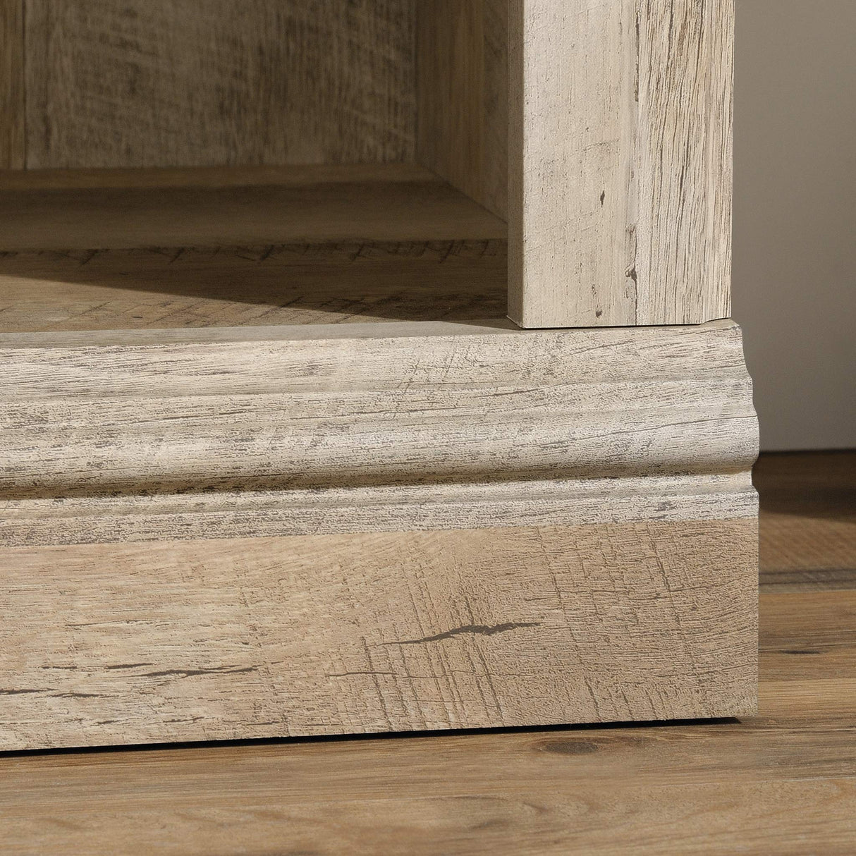 Sauder Lintel Oak 3-Shelf Bookcase with Adjustable Storage Sauder