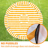 HMOCK Trampoline Shade Cover 16 Ft Round with Air Vent Anti-UV No Standing Water Suitable for 16Ft Round Trampoline Accessories 16ft Yellow HMOCK