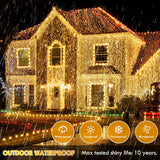 XURISEN 403FT Christmas Lights, 1000 LED Super Long String Lights 8 Modes & Memory Timer Plug in Twinkle Fairy Lights Decor for Home Xmas Party Wedding XURISEN