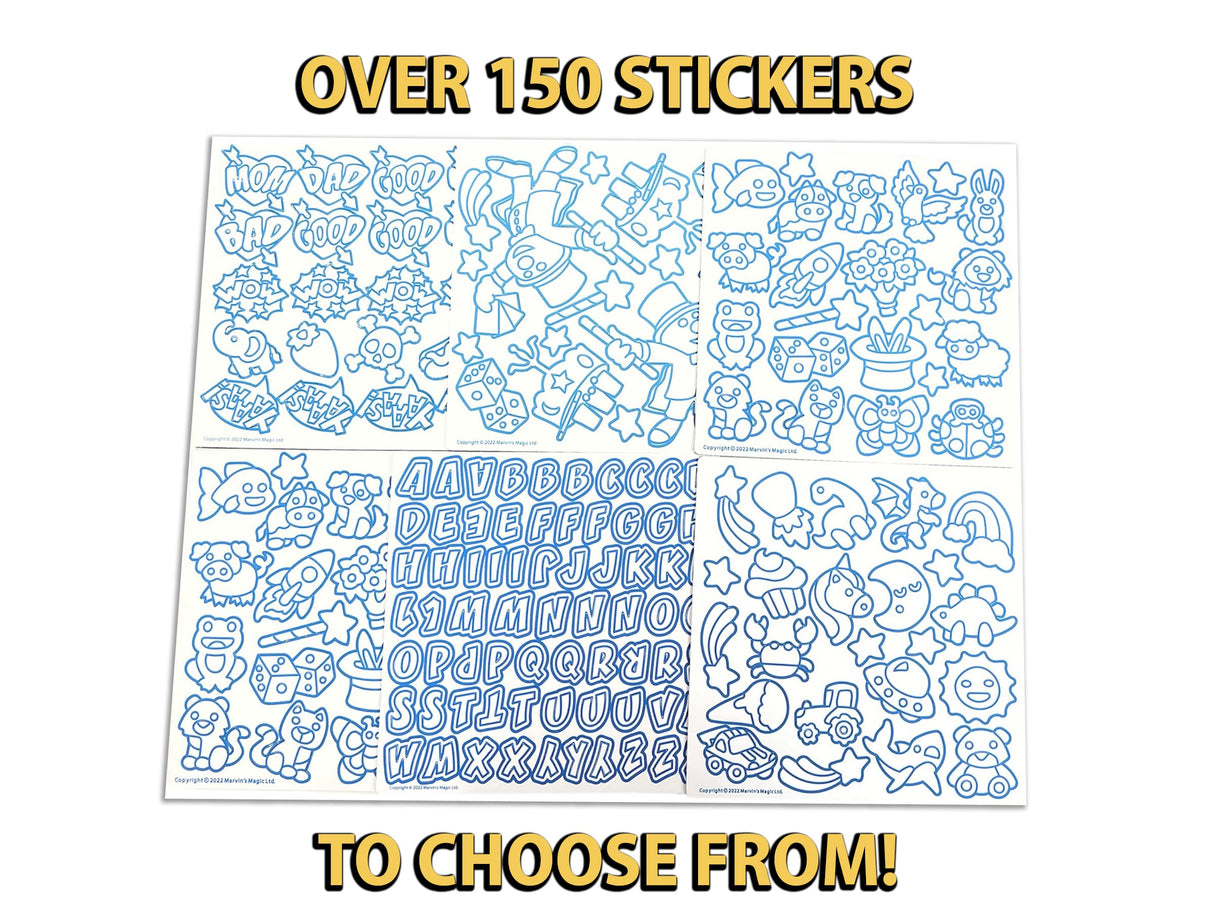Marvin's Magic - Magic Foil Rainbow Stickers - Foil, Metallic & Holographic - Magical Art Supplies - 150 Stickers & More Marvin's Magic