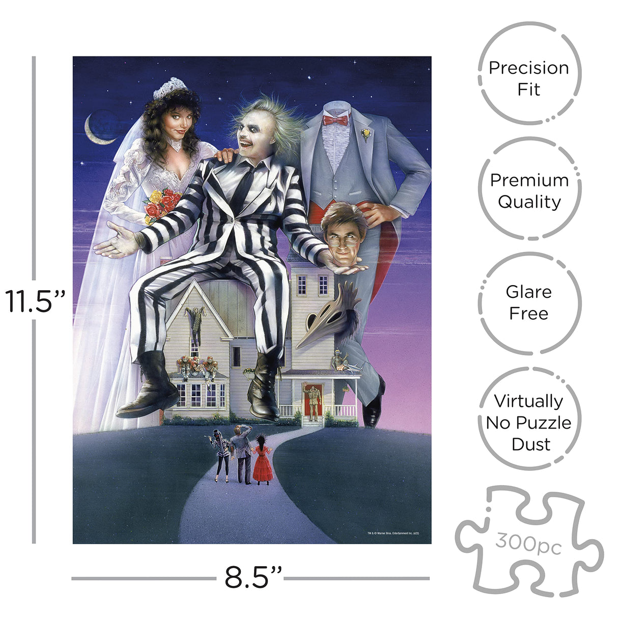 AQUARIUS - Beetlejuice Vuzzle 300 Piece Jigsaw Puzzle AQUARIUS