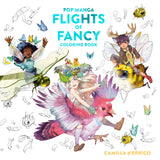 Pop Manga Flights of Fancy Coloring Book WoodArtSupply
