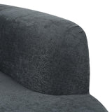 VnndeNest 125" Curved Sofa，Modern Half Moon Sectional Sofa, Comfy Chenille Fabric Upholstered Minimalist Sofa with 3 Pillows, 3 Seater Cloud Couch for Living Room, Apartment, Free Installation，Grey VnndeNest