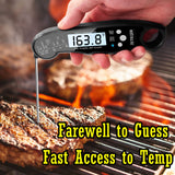 DUYKQEM Instant Read Digital Meat Thermometer (2 Pack) Waterproof Kitchen Cooking Food Thermometer with Probe Backlight & Calibration,Best Quick Grill Meat Probe for Grilling BBQ Smoker Chefs DUYKQEM
