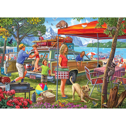 RoseArt - Kodak Premium - Family Beach Vacation - 1000 Piece Jigsaw Puzzle for Adults