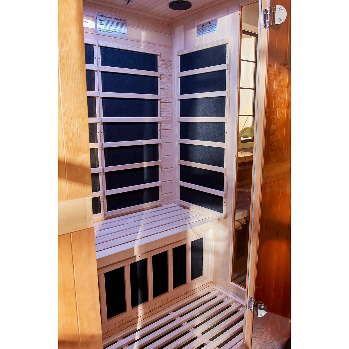 Dynamic Saunas Venice 2-Person Low EMF (Under 8 MG) FAR Infrared Sauna, Curb Side Delivery New DYNAMIC SAUNAS