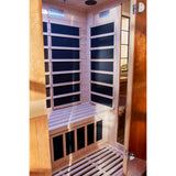 Dynamic Saunas Venice 2-Person Low EMF (Under 8 MG) FAR Infrared Sauna, Curb Side Delivery New DYNAMIC SAUNAS