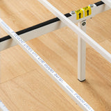 Best Price Mattress 14 Inch Metal Platform Bed Frame, Heavy Duty Steel Slats, White, Twin Best Price Mattress