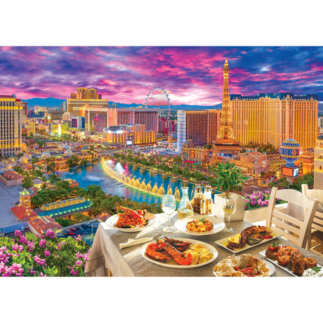 RoseArt - Kodak Premium - La Vida Las Vegas - 3000 Piece Jigsaw Puzzle for Adults RoseArt