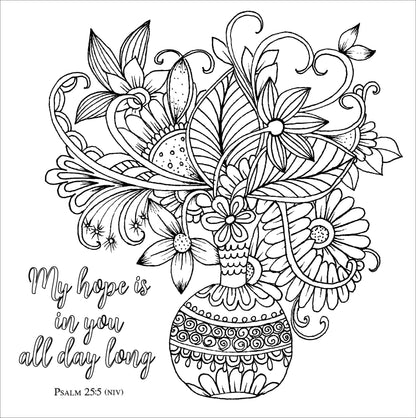 Blessed Adult Coloring Book (31 stress relieving designs. Micro-perforated pages. Art on one side only!)