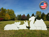 FrontYard Originals Complete All-Weather Life Size Outdoor Nativity Display, Made in The USA, Durable Solid Plastic FrontYard Originals