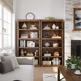 IDEALHOUSE 5 Tier Bookcase, Farmhouse Book Shelf with Storage, 71" Tall Book Case Wooden 5 Shelf Bookcase for Home Office, Living Room, Bed Room (Vintage, 67.4" H x 31.5" W x 12.8" D) IDEALHOUSE