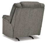 Signature Design by Ashley Kegler Contemporary Tufted Manual Rocker Recliner, Gray Signature Design by Ashley